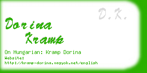 dorina kramp business card